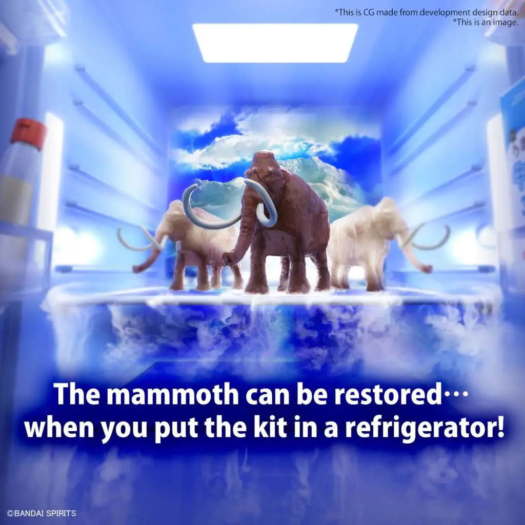 BANDAI EXPLORING LAB NATURE MAMMOTH MODEL KIT 10 cm