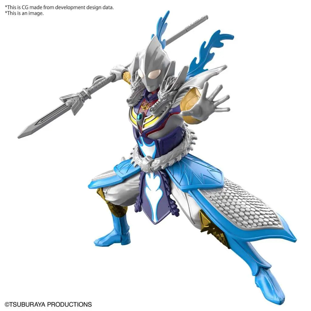 BANDAI ULTRAMAN AOL TIGA ZHAO YUN ARMOUR MODEL KIT 10 cm