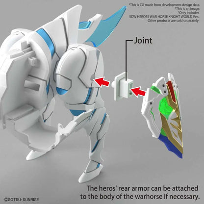 BANDAI SDW HEROES WAR HORSE KNIGHT WORLD VER MODEL KIT 8 cm