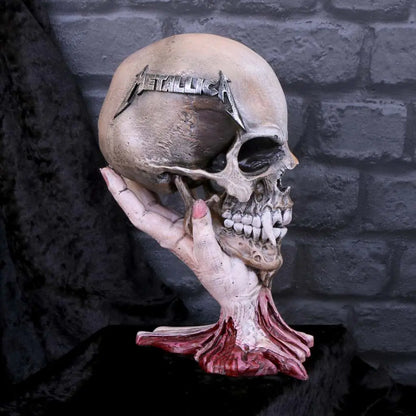 NEMESIS NOW METALLICA - SAD BUT TRUE SKULL STATUA