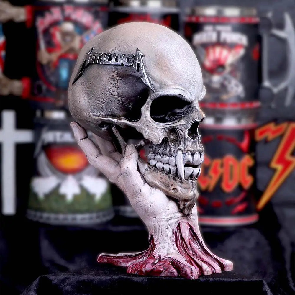 NEMESIS NOW METALLICA - SAD BUT TRUE SKULL STATUA
