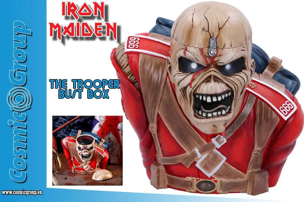 NEMESIS NOW IRON MAIDEN TROOPER BUST BOX STATUA