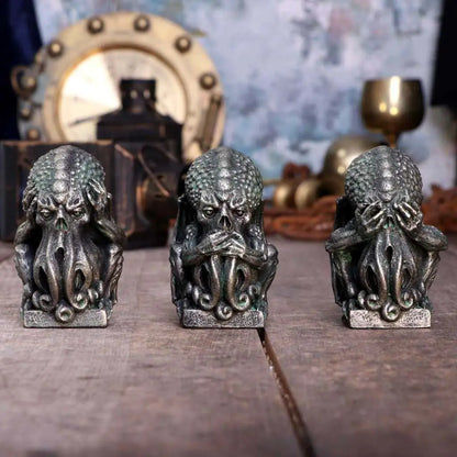 NEMESIS NOW THREE WISE CTHULHU STATUA