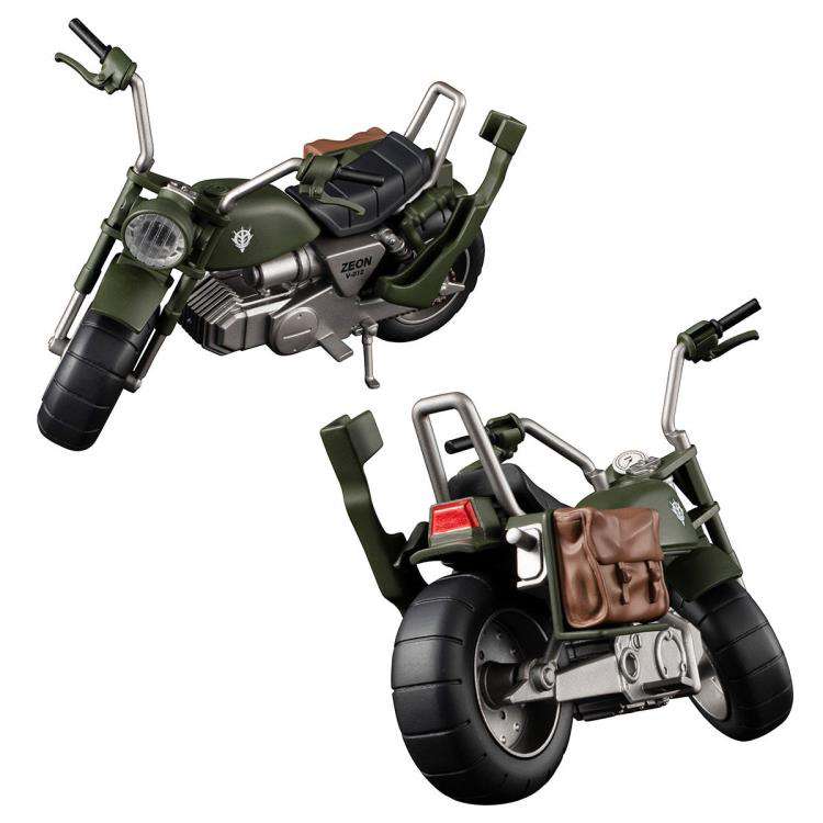 MOBILE SUIT GUNDAM G.M.G. VEHICLE PRINCIPALITY OF ZEON V-01 ESCLUSIVA MOTORCYCLE 10 CM MEGAHOUSE