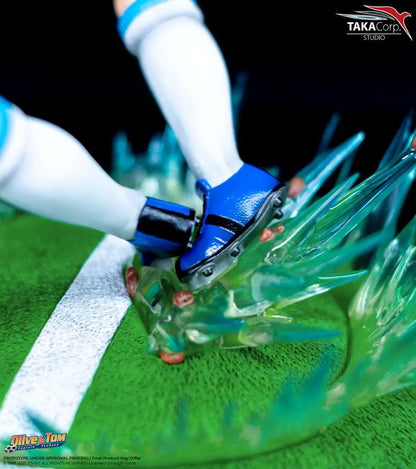 TAKA CORP CAPTAIN TSUBASA CLASSIC OLIVIER ATTON & BEN BECKER GOLDEN TWIN SHOT RESIN STATUA 30 cm