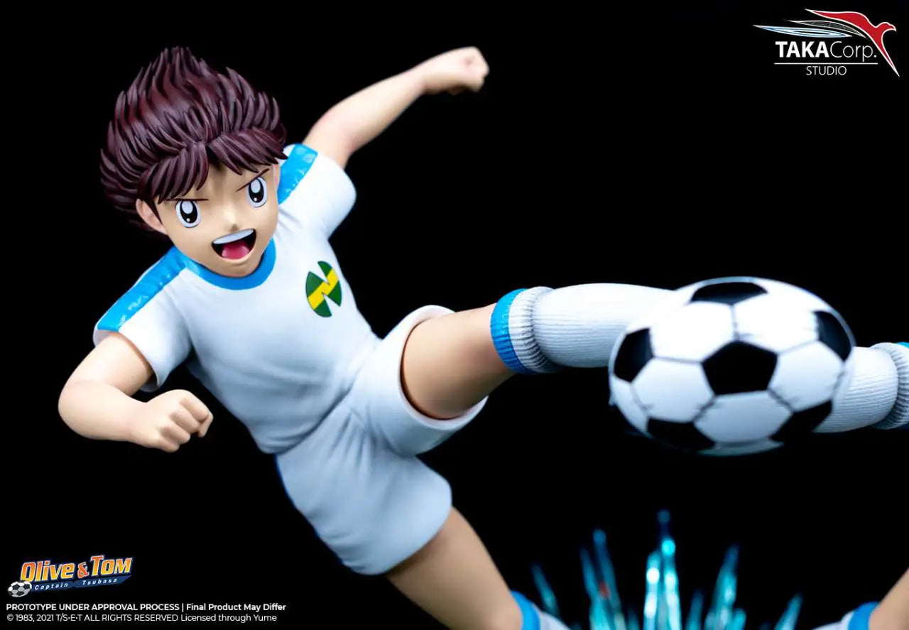 TAKA CORP CAPTAIN TSUBASA CLASSIC OLIVIER ATTON & BEN BECKER GOLDEN TWIN SHOT RESIN STATUA 30 cm