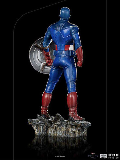 IRON STUDIOS INFINITY SAGA CAP AMERICA NY BATTLE 1/10 STATUA 28 cm