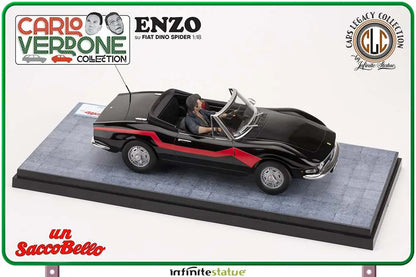 INFINITE STATUE - NEON GENESIS EVANGELION ENZO SU FIAT DINO SPIDER 1:18 RESIN CAR STATUA 20 cm