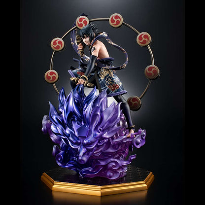 NARUTO-SHIPPUDEN-NARUTO SASUKE GOD SET STATUA MEGAHOUSE
