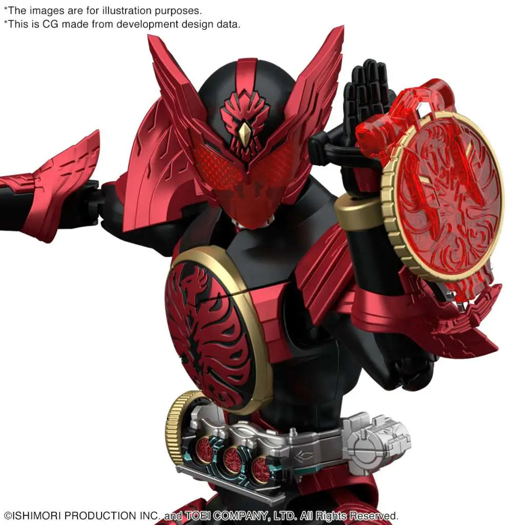 BANDAI RISE KAMEN RIDER OOO TAJADORU COM MODEL KIT 13 cm