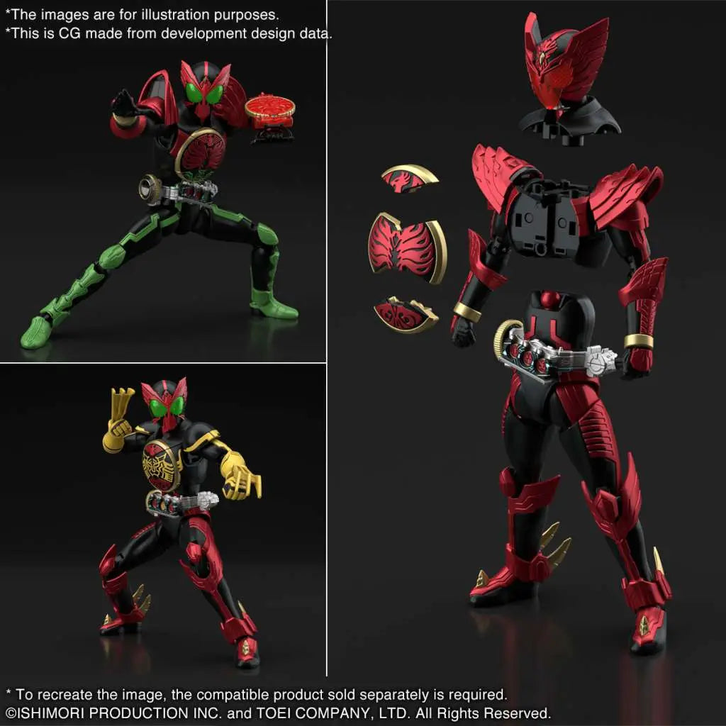 BANDAI RISE KAMEN RIDER OOO TAJADORU COM MODEL KIT 13 cm