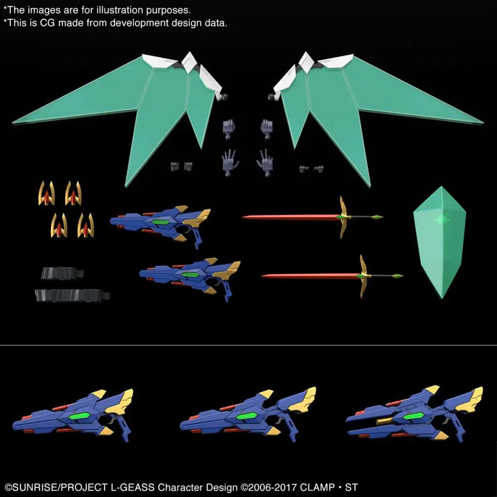 BANDAI HG LANCELOT ALBION 1/35 MODEL KIT 14 cm