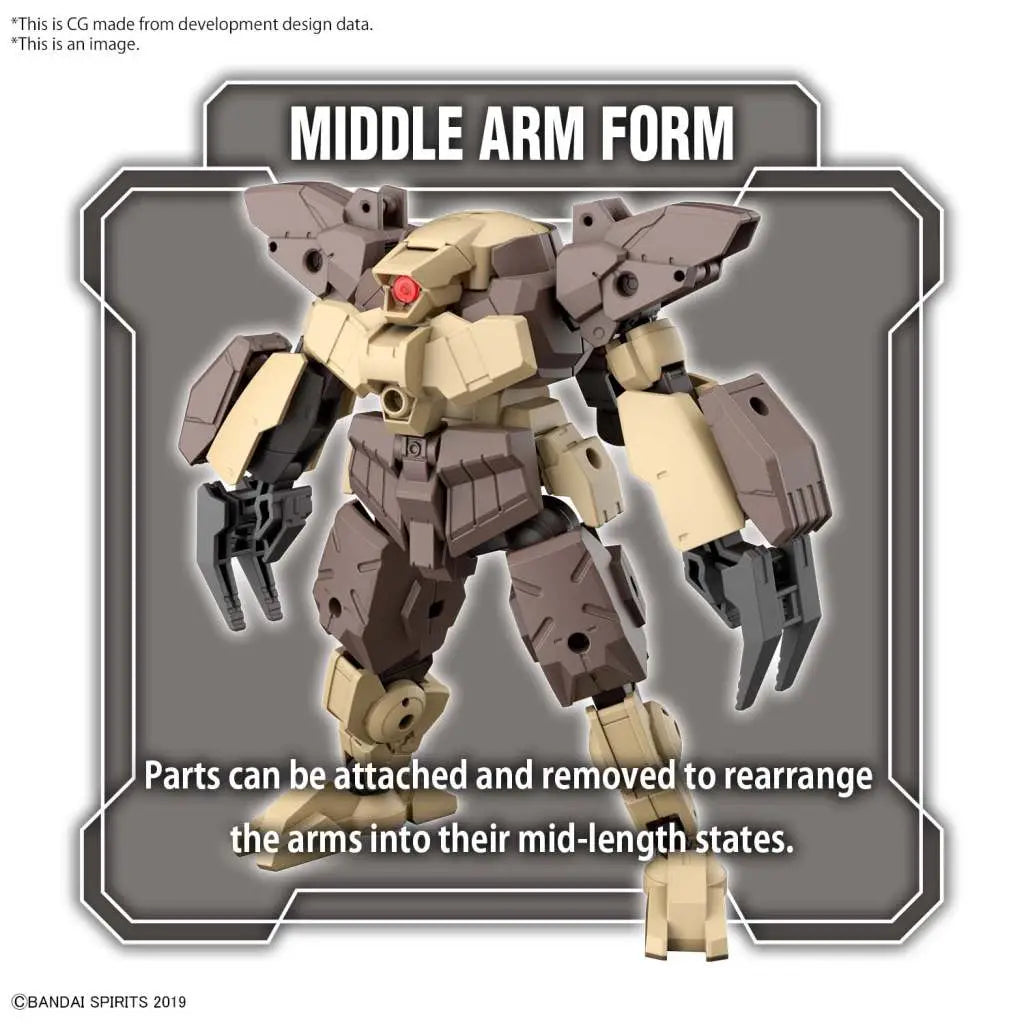 BANDAI 30MM BEXM-29 GARDONOVA BROWN 1/144 MODEL KIT 10 cm