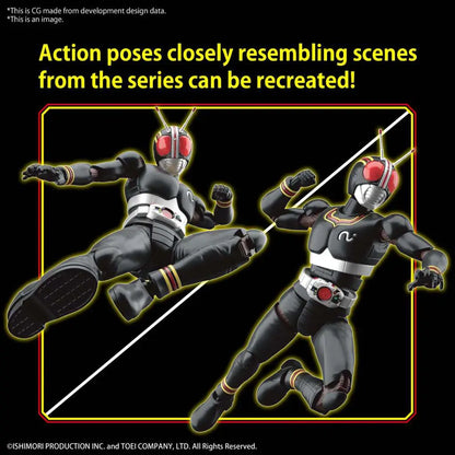BANDAI RISE MASKED RIDER BLACK MODEL KIT 12 cm