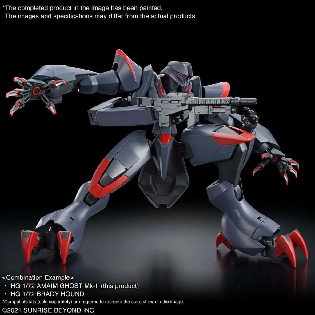 BANDAI HG AMAIM GHOST MK II 1/72 MODEL KIT 12 cm