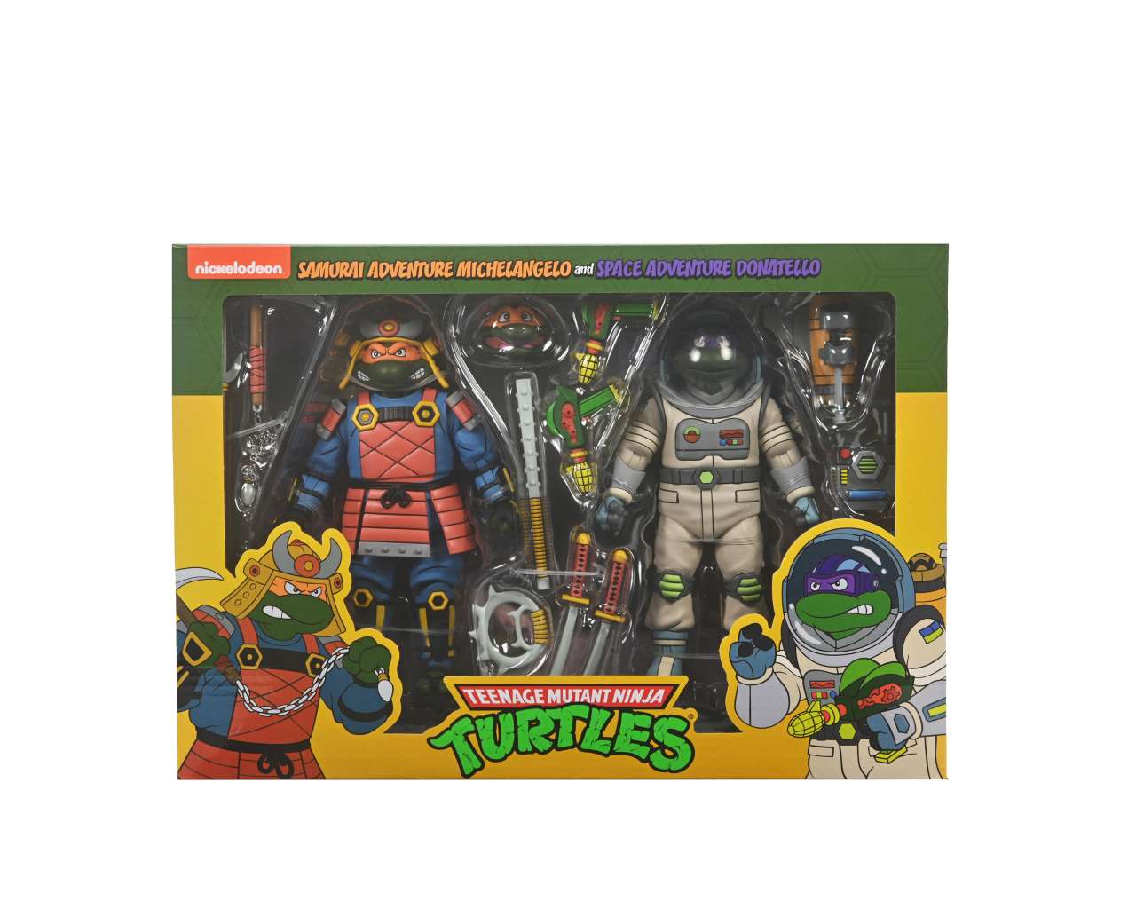 TMNT CARTOON SPACE ADV & SAMURAI 2PCK ACTION FIGURE