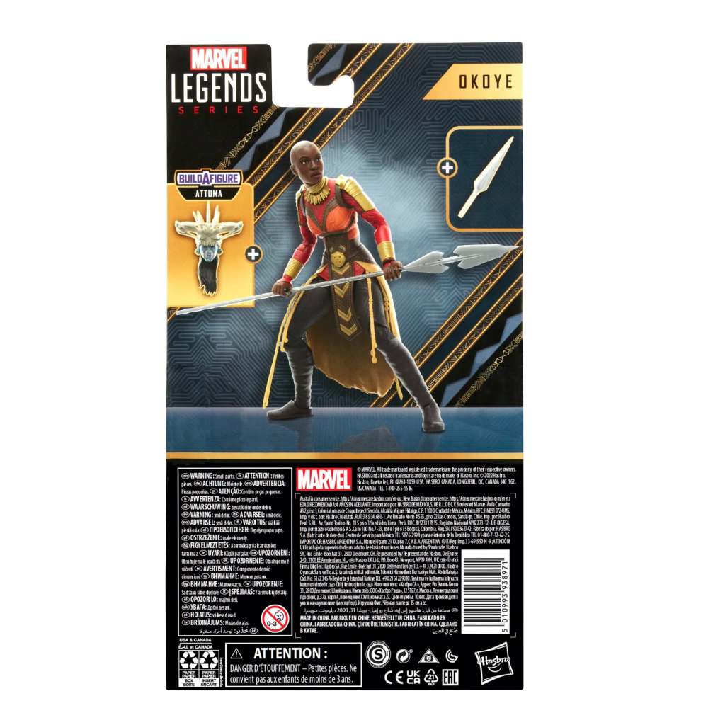 HASBRO ML BLP2 ATTUMA SERIES OKOYE AF ACTION FIGURE