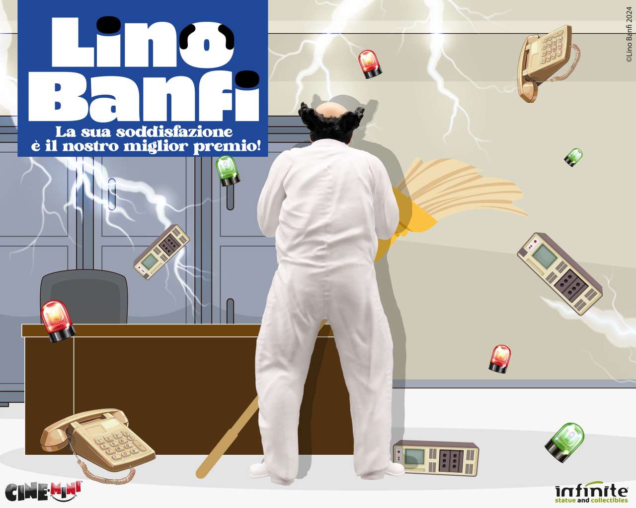 INFINITE STATUE LINO BANFI LA SUA SODDISFAZIONE E' IL NOSTRO MIGLIOR PREMIO CINEMINI PVC MINI FIGURA 10 cm