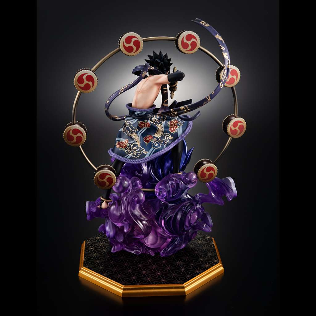 MEGAHOUSE SASUKE - NARUTO SHIPP THUNDER GOD GEM STATUA 28 cm