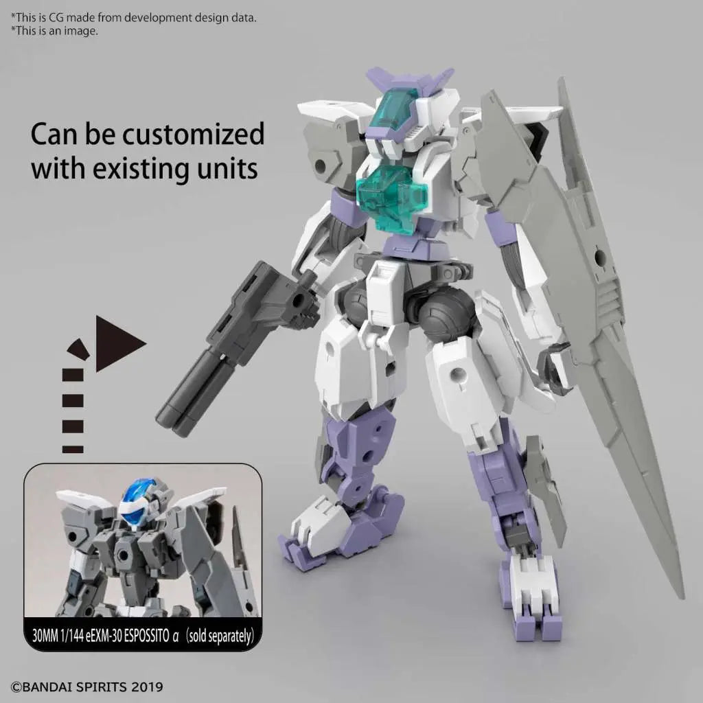 BANDAI 30MM EEXM-S01U FORESTIERI 01 1/144 MODEL KIT 10 cm