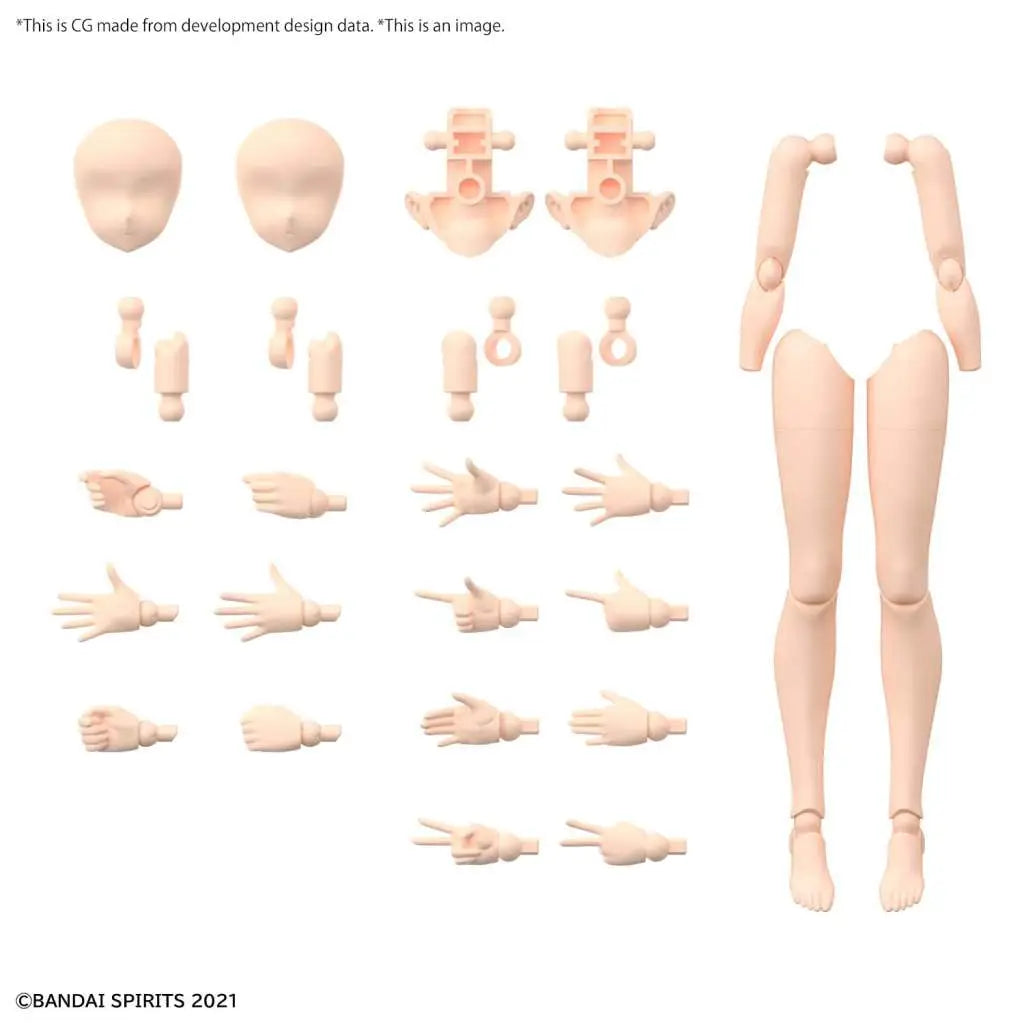 BANDAI 30MS OP BODY PARTS ARM & LEG COLOR MODEL KIT -