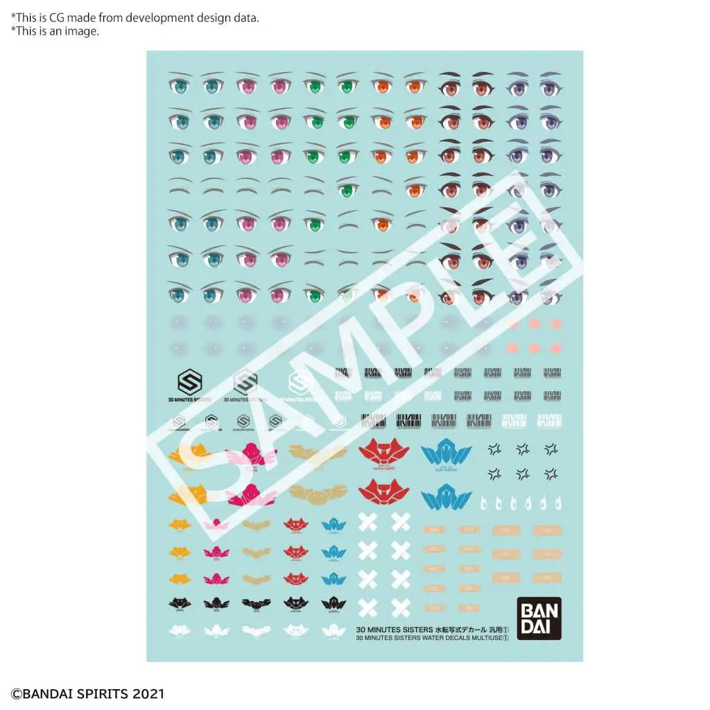 BANDAI 30MS WATER DECALS MULTIUSE 1 MODEL KIT -