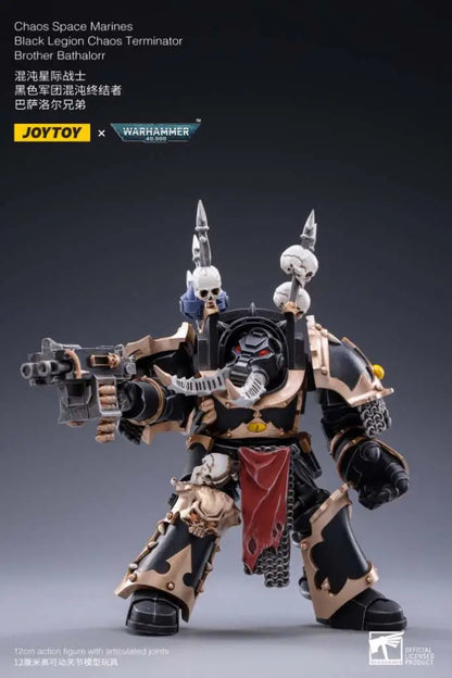 JOYTOY - WARHAMMER WH40K BLACK LEGION BROTHER BATHALORR AF ACTION FIGURE 12 cm
