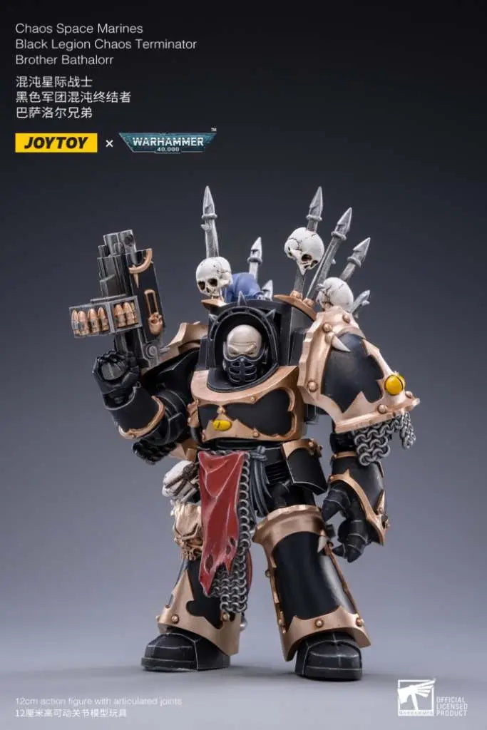 JOYTOY - WARHAMMER WH40K BLACK LEGION BROTHER BATHALORR AF ACTION FIGURE 12 cm