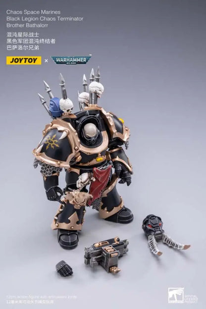 JOYTOY - WARHAMMER WH40K BLACK LEGION BROTHER BATHALORR AF ACTION FIGURE 12 cm