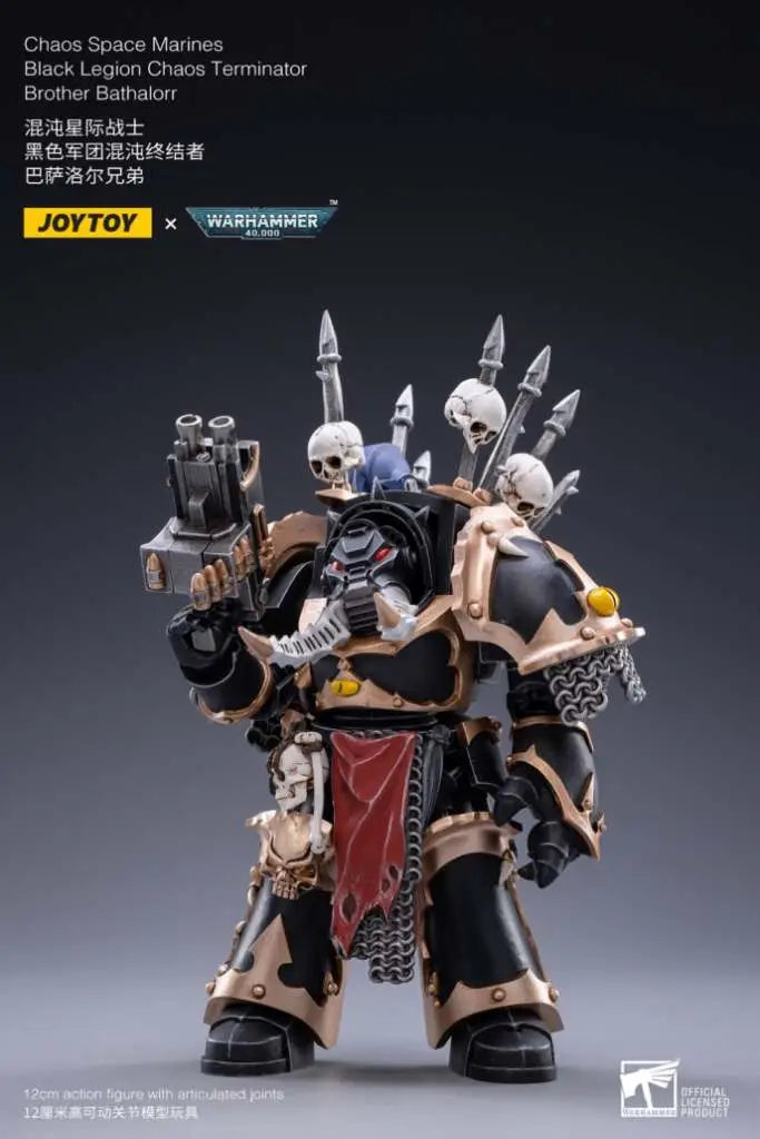 JOYTOY - WARHAMMER WH40K BLACK LEGION BROTHER BATHALORR AF ACTION FIGURE 12 cm