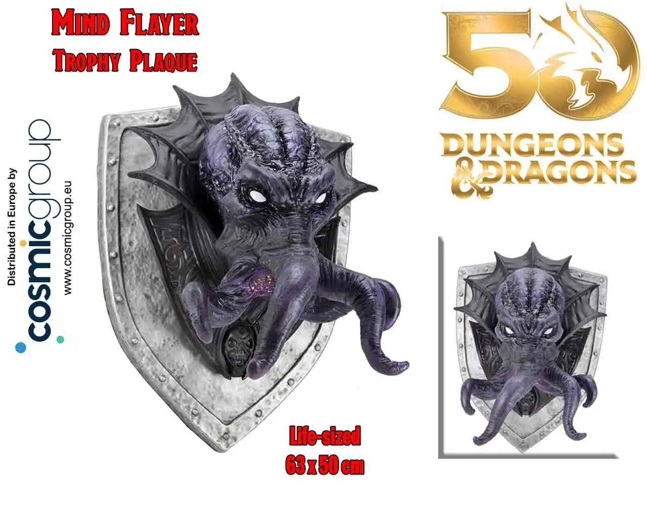 WIZKIDS DUNGEONS & DRAGONS - S REALMS: MIND FLAYER TROPHY PLAQUE REPLICA