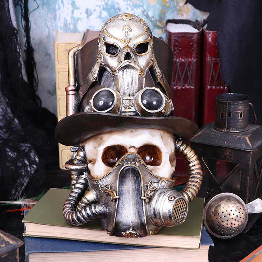 STEAMPUNK BREATHE VENETIAN MASK SKULL