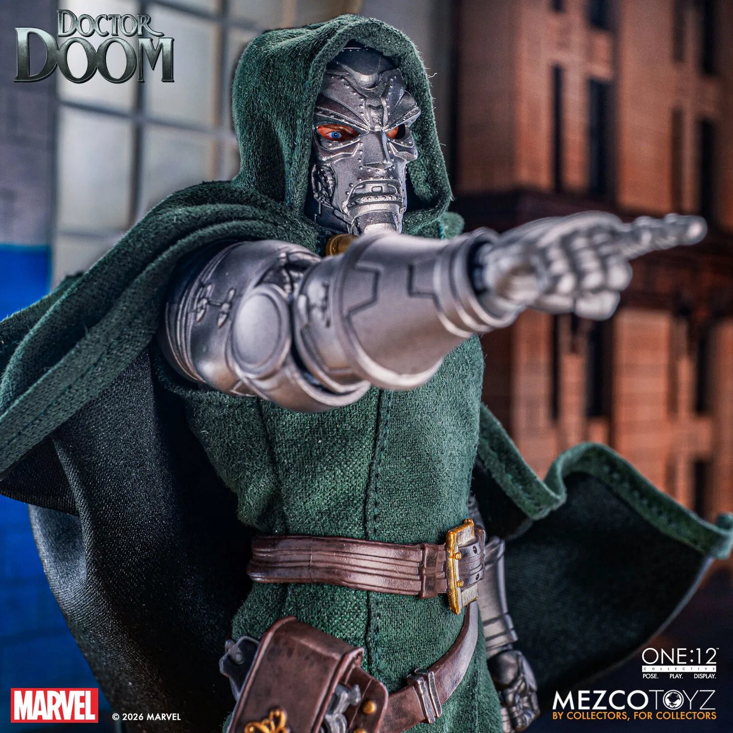 MEZCO TOYS ONE 12 COLLECTIVE DOCTOR DOOM AF ACTION FIGURE 17 cm