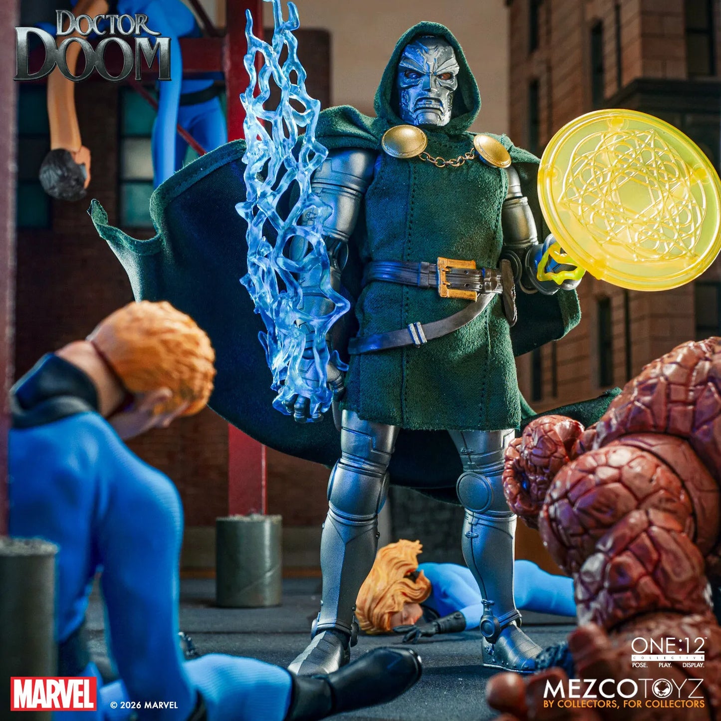 MEZCO TOYS ONE 12 COLLECTIVE DOCTOR DOOM AF ACTION FIGURE 17 cm