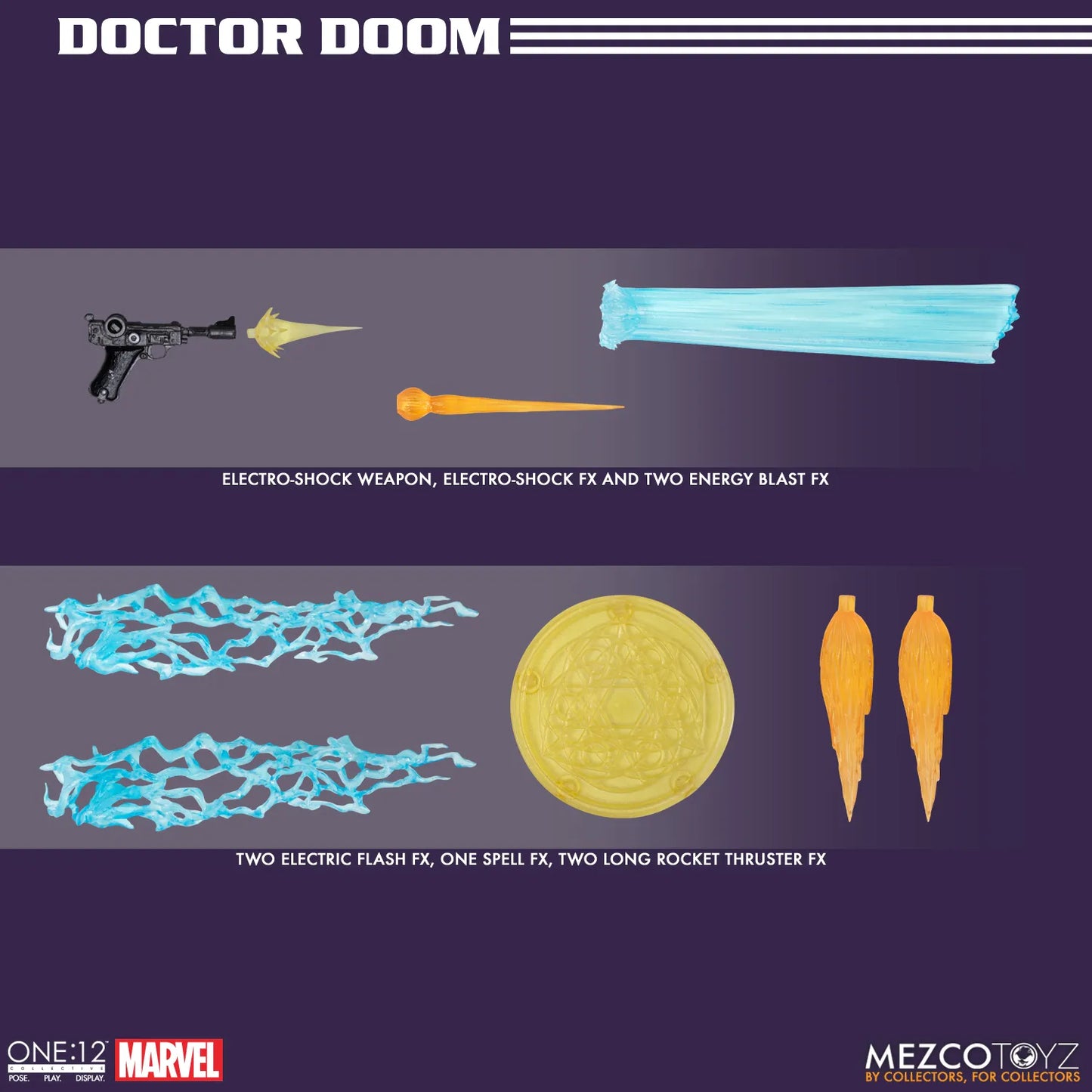 MEZCO TOYS ONE 12 COLLECTIVE DOCTOR DOOM AF ACTION FIGURE 17 cm