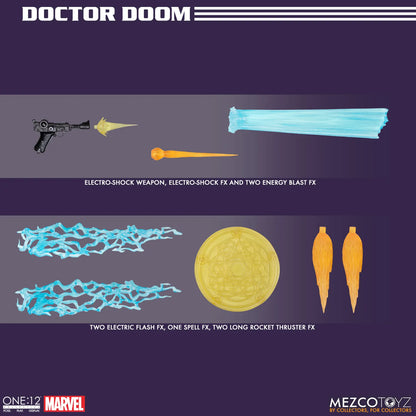 MEZCO TOYS ONE 12 COLLECTIVE DOCTOR DOOM AF ACTION FIGURE 17 cm