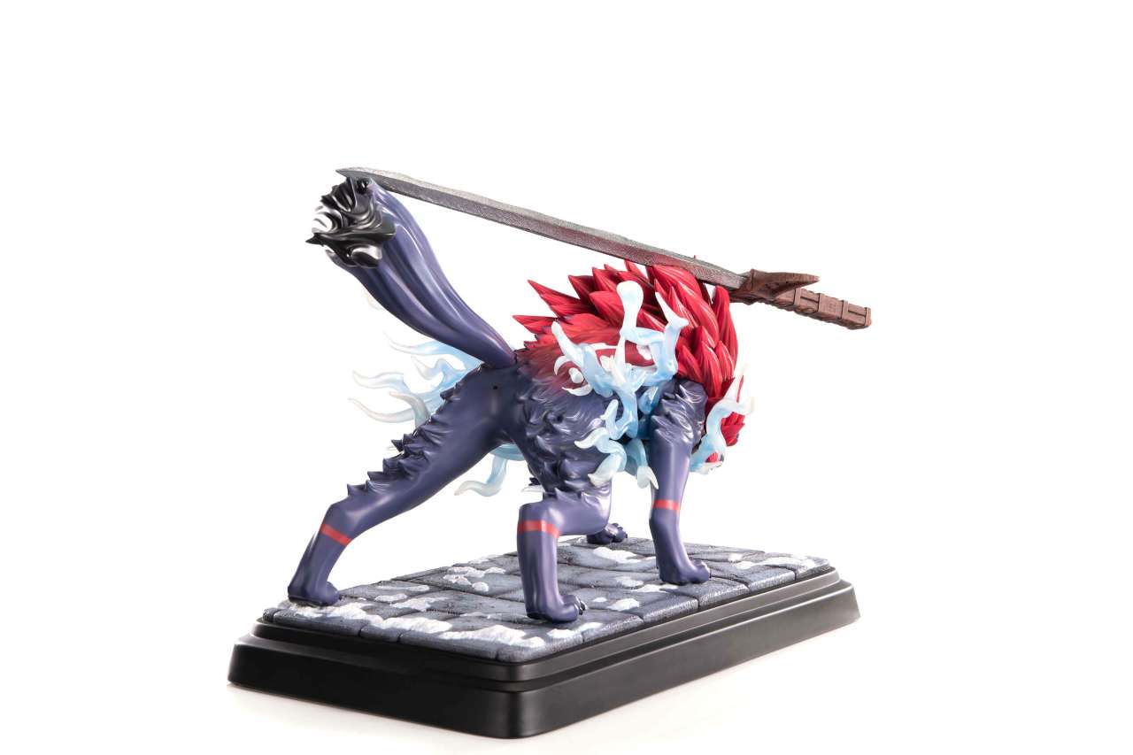 OKAMI OKI WOLF FROM RESIN STATUE