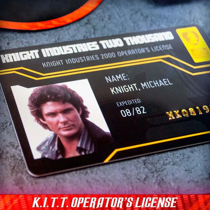 DOCTOR COLLECTOR KNIGHT RIDER F.L. .G AGENT KIT REPLICA 30 cm