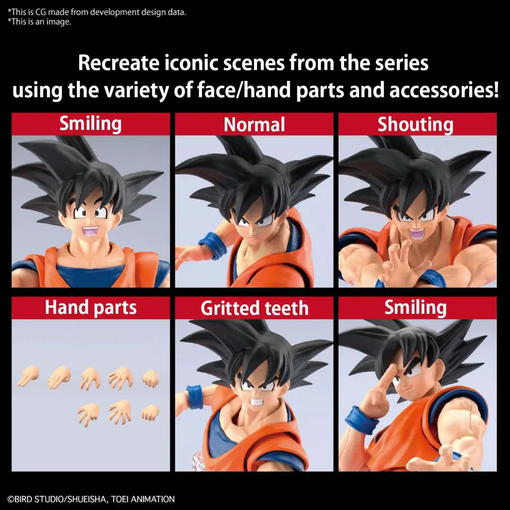 BANDAI RISE SON GOKU NEW SPEC VER MODEL KIT 12 cm