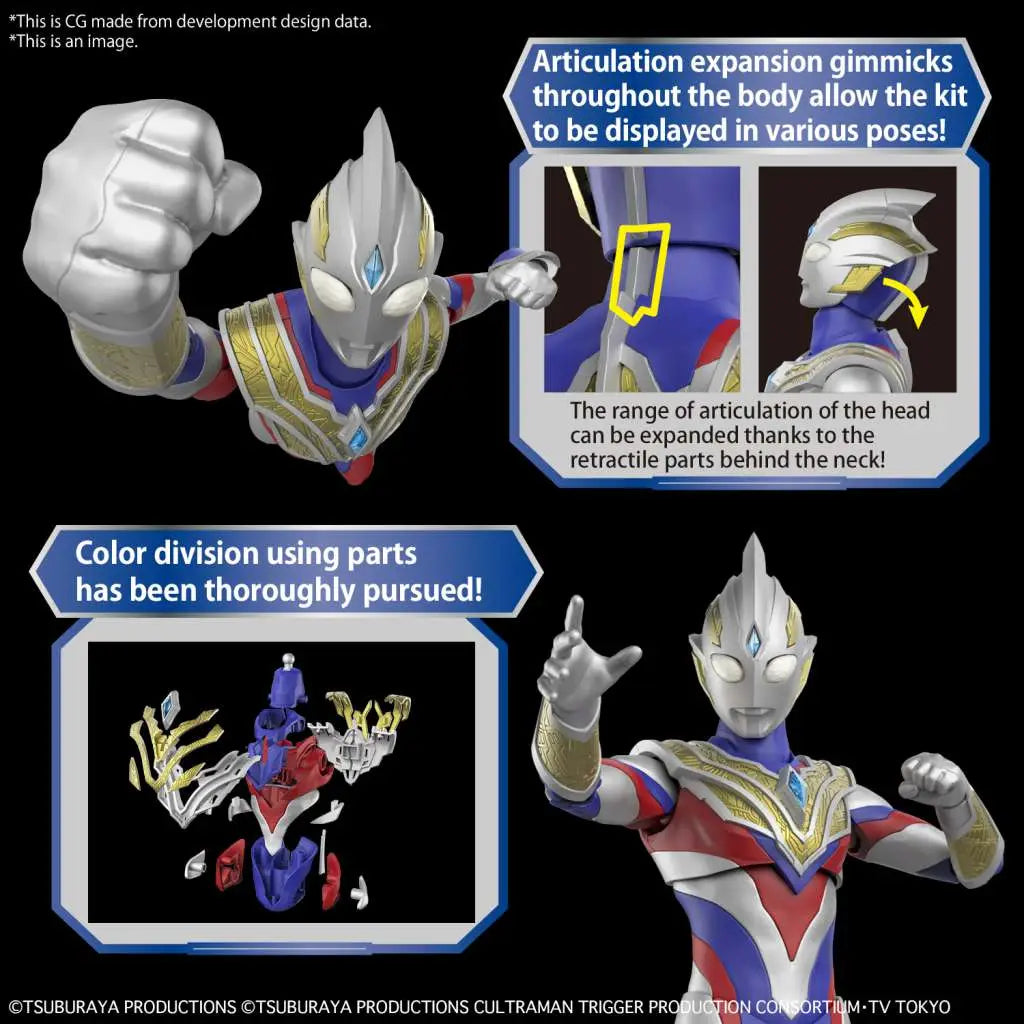 BANDAI RISE ULTRAMAN TRIGGER MULTI TYPE MODEL KIT 12 cm