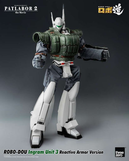 THREEA TOYS/THREEZERO PATLABOR 2 MOVIE ROBO-DOU INGRAM UNIT 3 REACTIVE ARMOR VER ACTION FIGURE 23 cm