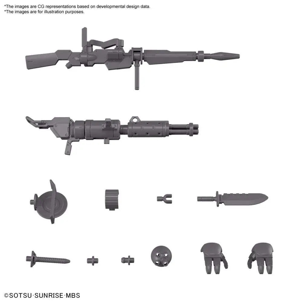 BANDAI HG EXP PARTS SET DEMI TRAINER 1/144 MODEL KIT