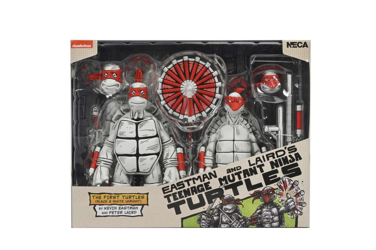 TMNT MIRAGE B&W FIRST TURTLES 2PACK AF