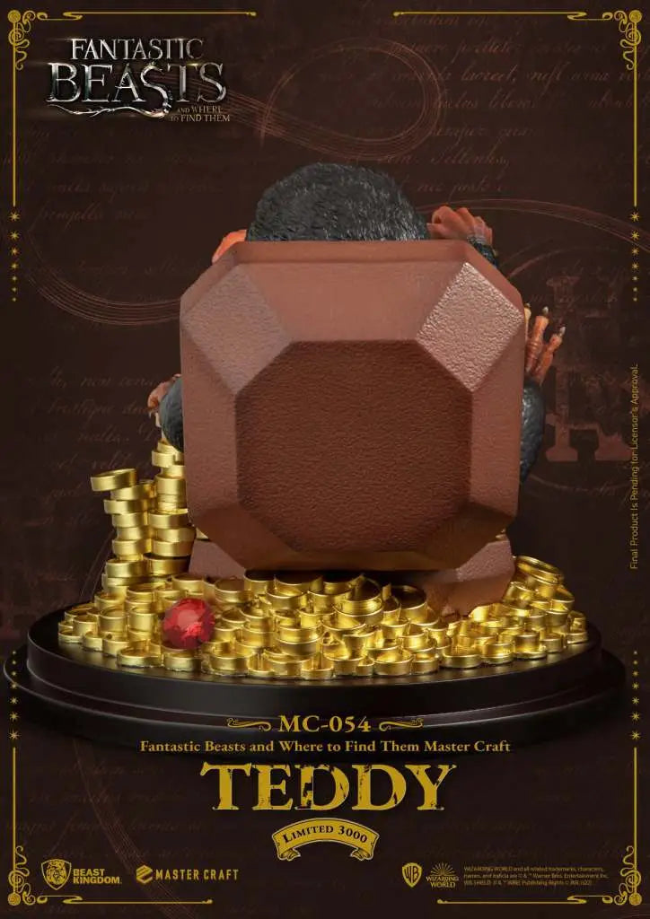 BEAST KINGDOM HP FANTASTIC BEAST TEDDY MASTER CRAFT STATUA 22 cm