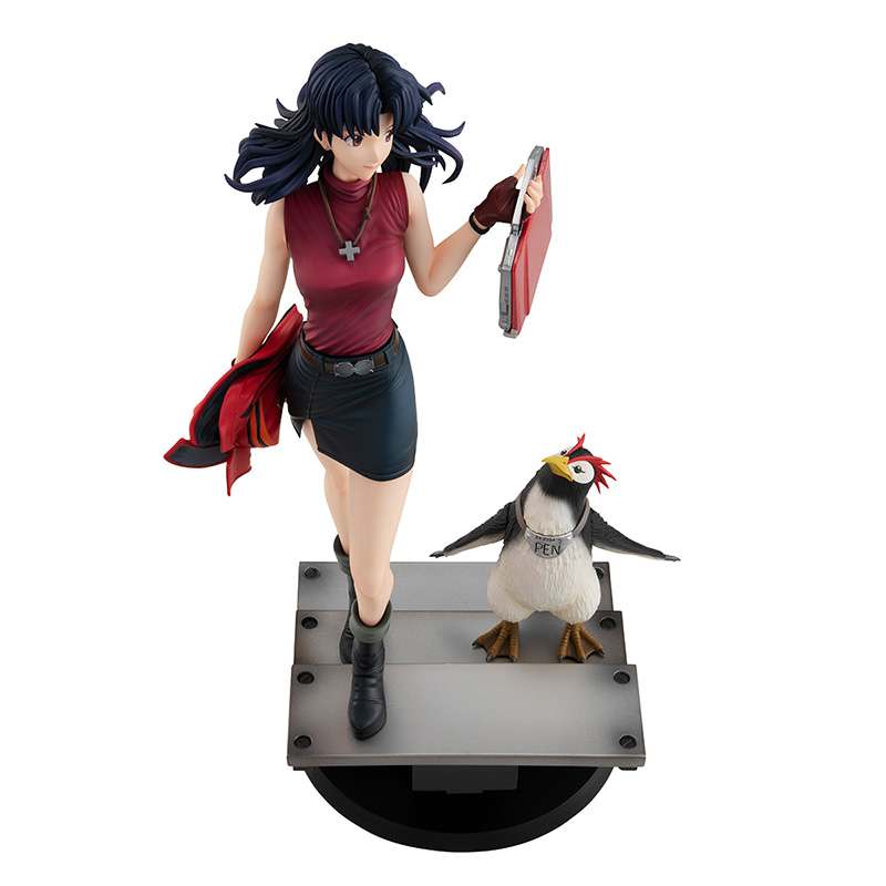 REBUILD OF EVANGELION GALS PVC STATUA MISATO KATSURAGI & PEN PEN 25 CM MEGAHOUSE