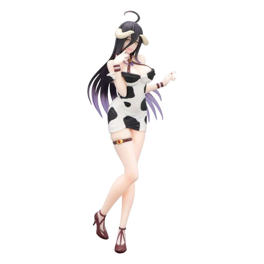 FURYU OVERLORD TRIO-TRY-IT ALBEDO DRESS COW PATTERN FIGURA 21 cm