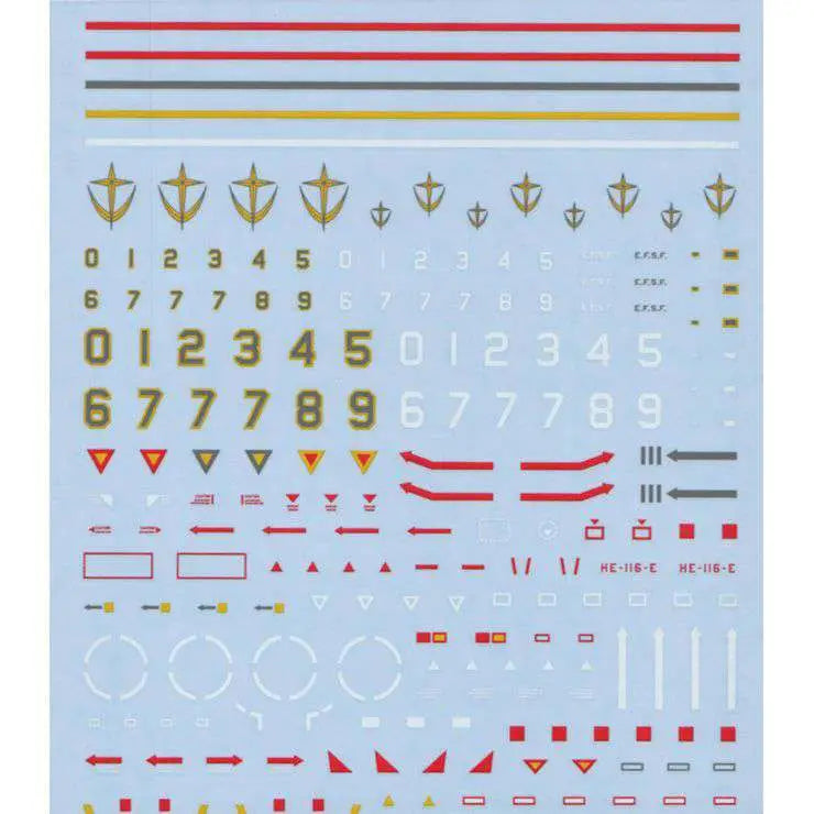 BANDAI - GUNDAM HGUC DECAL 37 EARTH FEDERATION 2 MODEL KIT