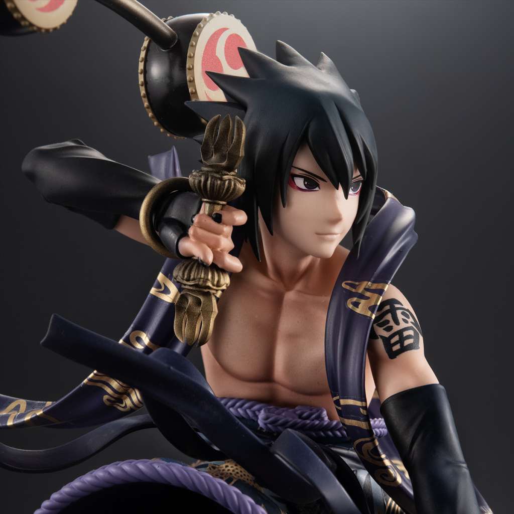 MEGAHOUSE SASUKE - NARUTO SHIPP THUNDER GOD GEM STATUA 28 cm