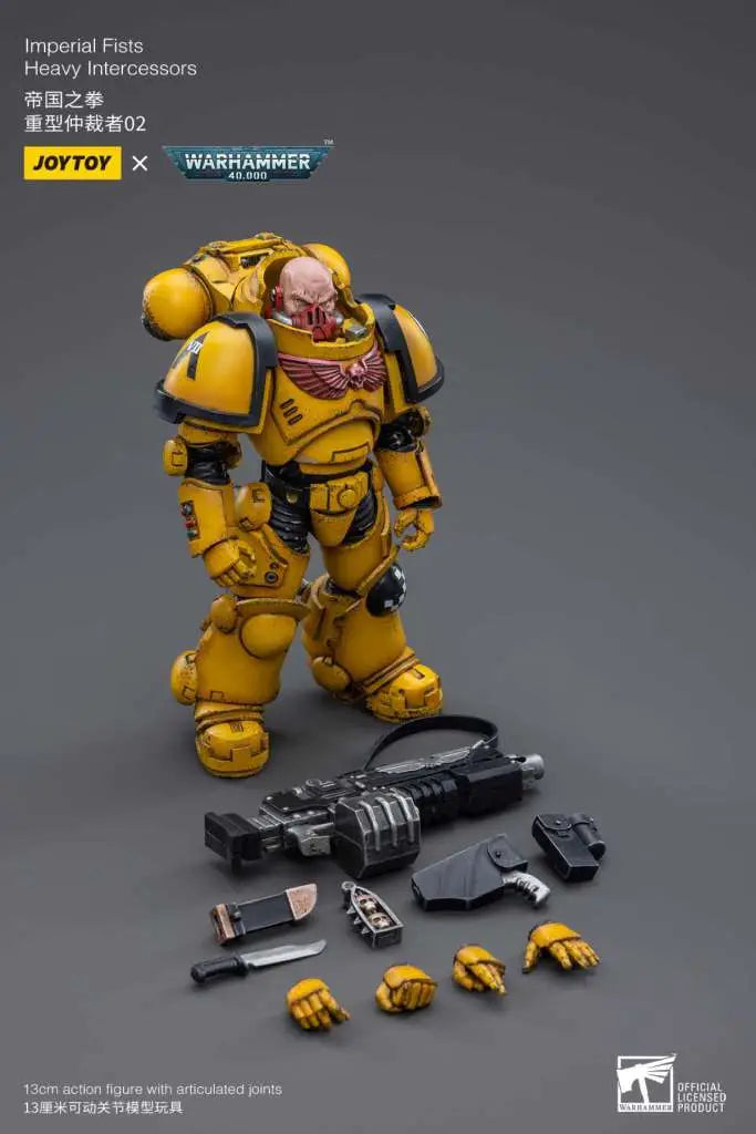 JOYTOY - WARHAMMER WH40K IMPERIAL FISTS HEAVY INTERCESSORS2 ACTION FIGURE 12 cm