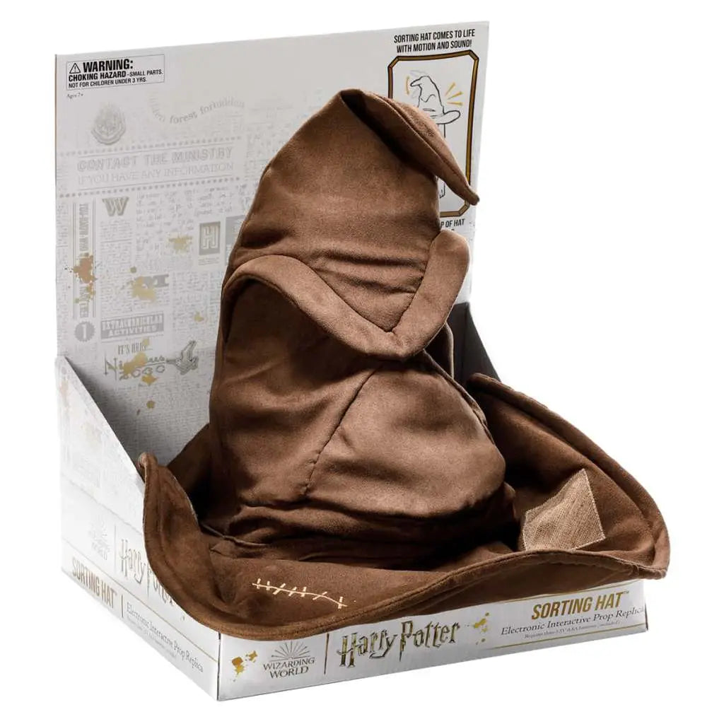 NOBLE COLLECTIONS HP ELECTRONIC INTERACTIVE SORTING HAT REPLICA 40 cm